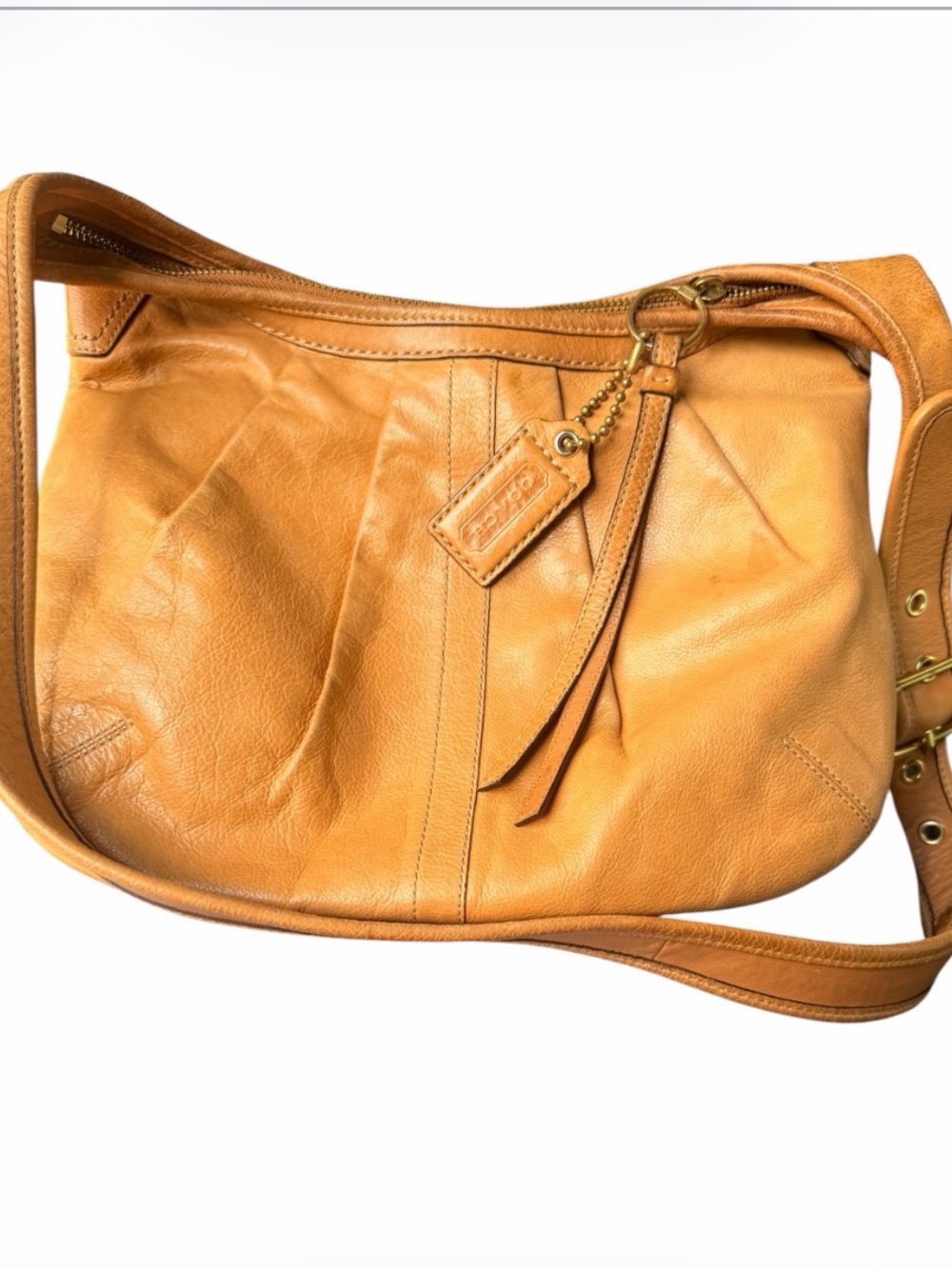 Coach Ergo Pleated Hobo  Leather Shoulder Bag - B0873-12249 Preowned